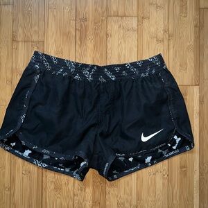 Nike Women's Black and White Reversible Athletic Shorts